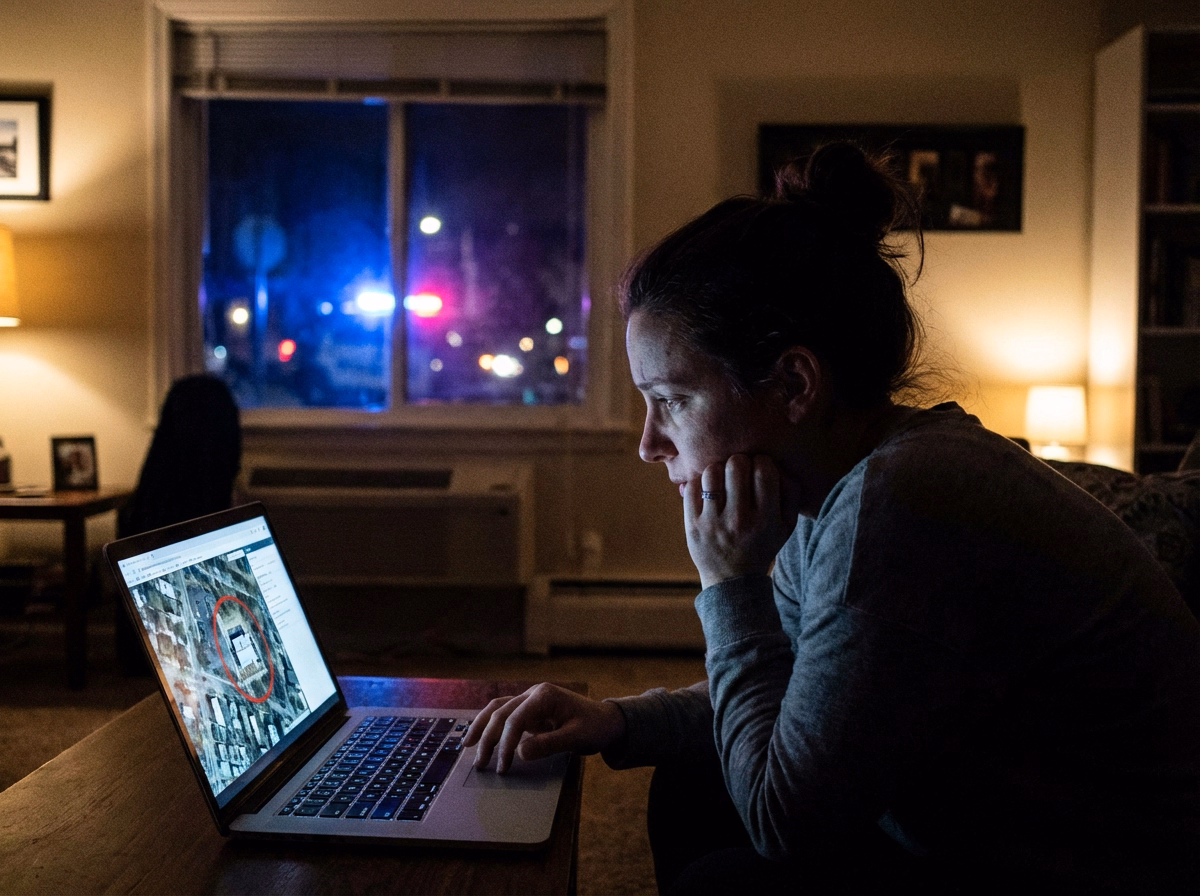 Doxxing and swatting concept illustration